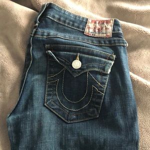 Size 27 True Religion skinny jeans.